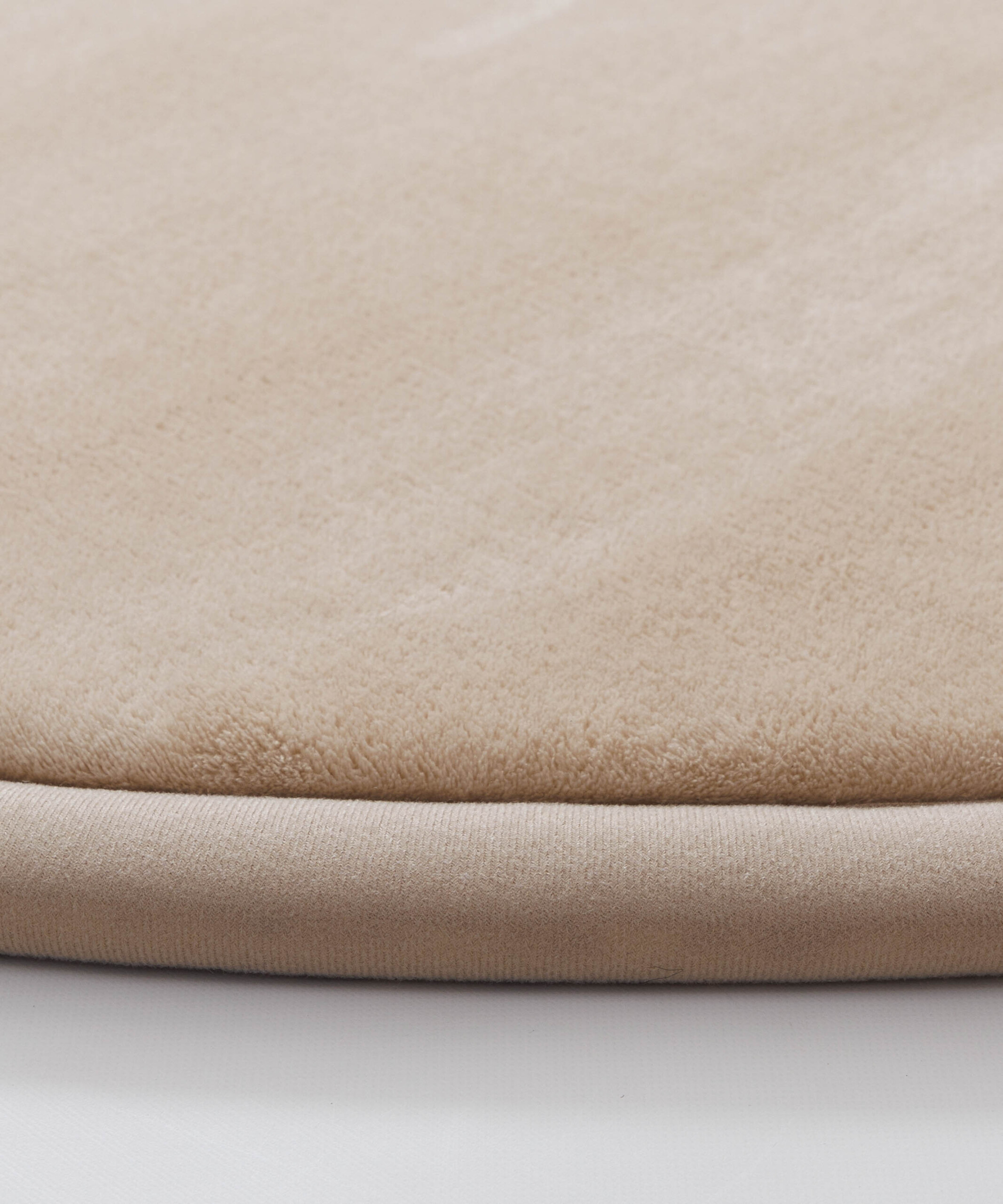 Speelkleed rond - Pluffy beige - close up Speelkleed rond - Pluffy beige - close up