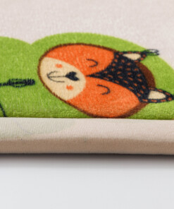 Speelkleed vierkant - Pluffy Forest animals multi - close up, thumbnail