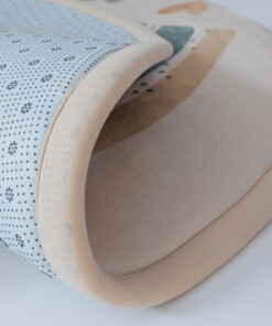 Speelkleed rond - Pluffy Heart crème/multi - close up
