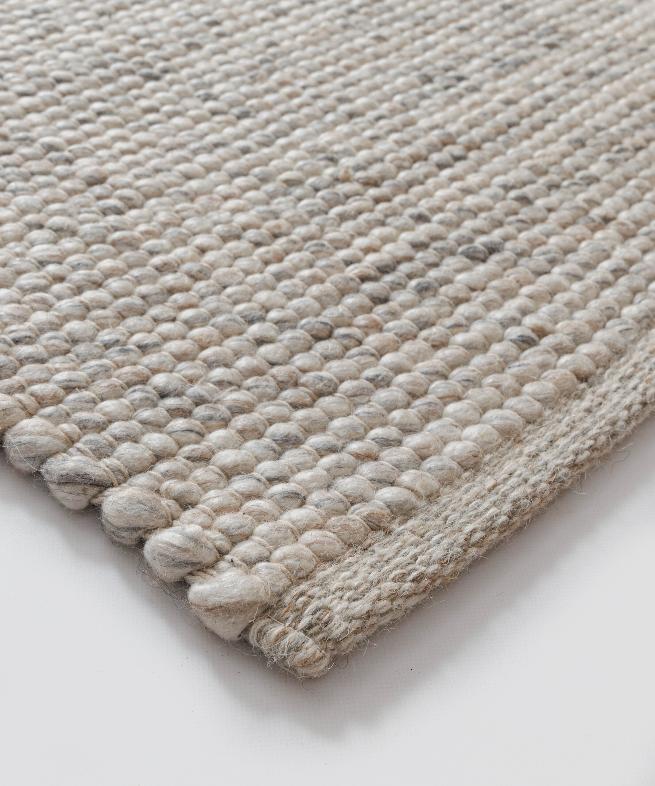 Wollen vloerkleed - Silvull beige - close up Wollen vloerkleed - Silvull beige - close up