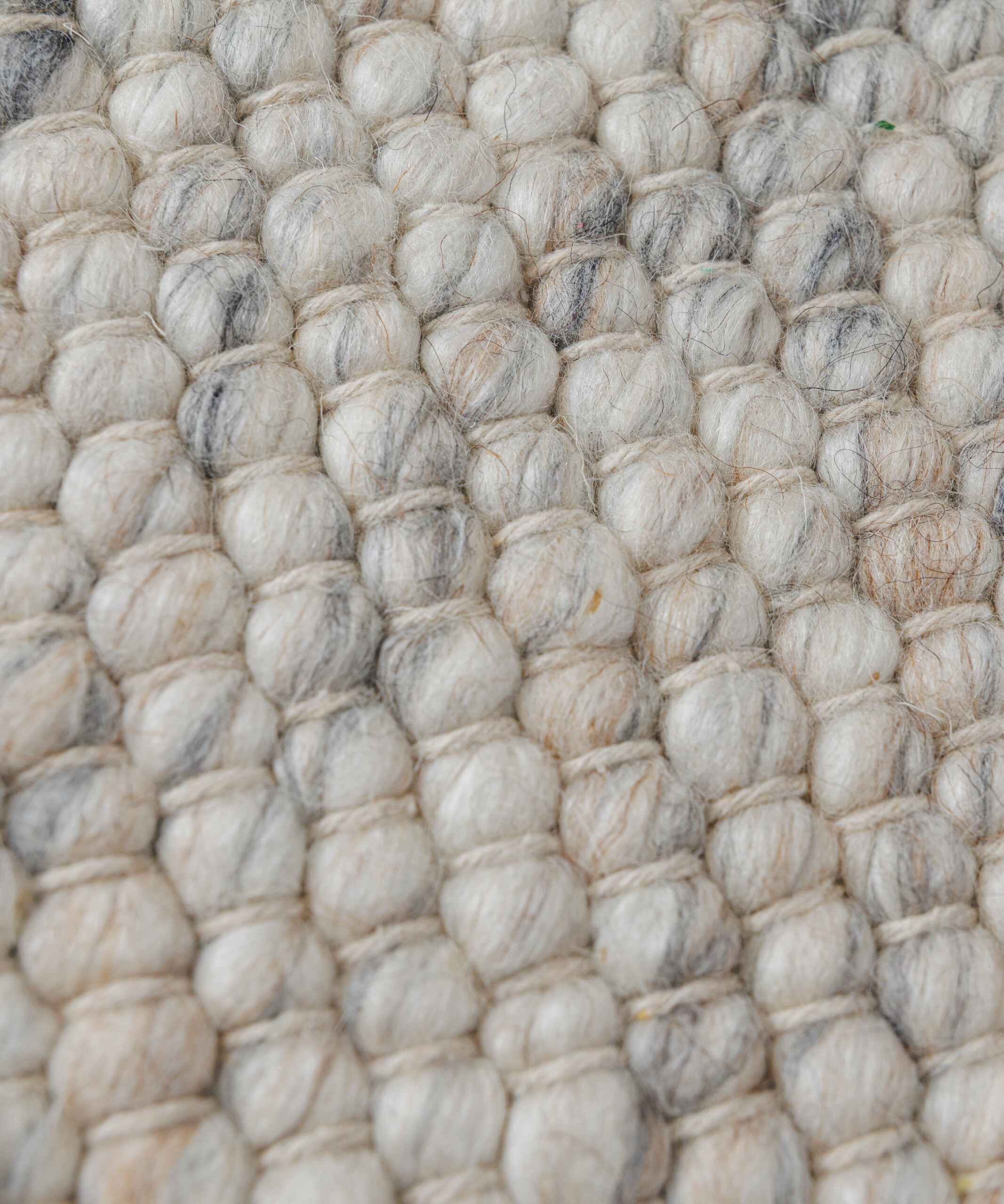 Wollen vloerkleed - Silvull beige - close up Wollen vloerkleed - Silvull beige - close up