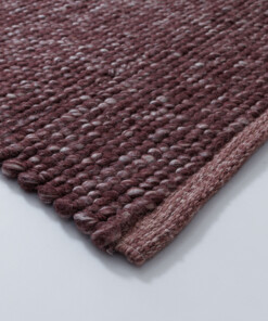 Wollen vloerkleed - Silvull bordeauxrood - close up, thumbnail Wollen vloerkleed - Silvull bordeauxrood - close up, thumbnail