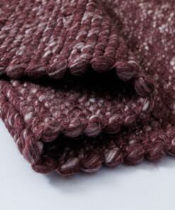 Wollen vloerkleed - Silvull bordeauxrood - close up, thumbnail Wollen vloerkleed - Silvull bordeauxrood - close up, thumbnail