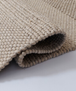 Wollen vloerkleed - Skift beige - close up, thumbnail Wollen vloerkleed - Skift beige - close up, thumbnail