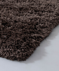 Shaggy vloerkleed - Sveve bruin - close up, thumbnail Shaggy vloerkleed - Sveve bruin - close up, thumbnail