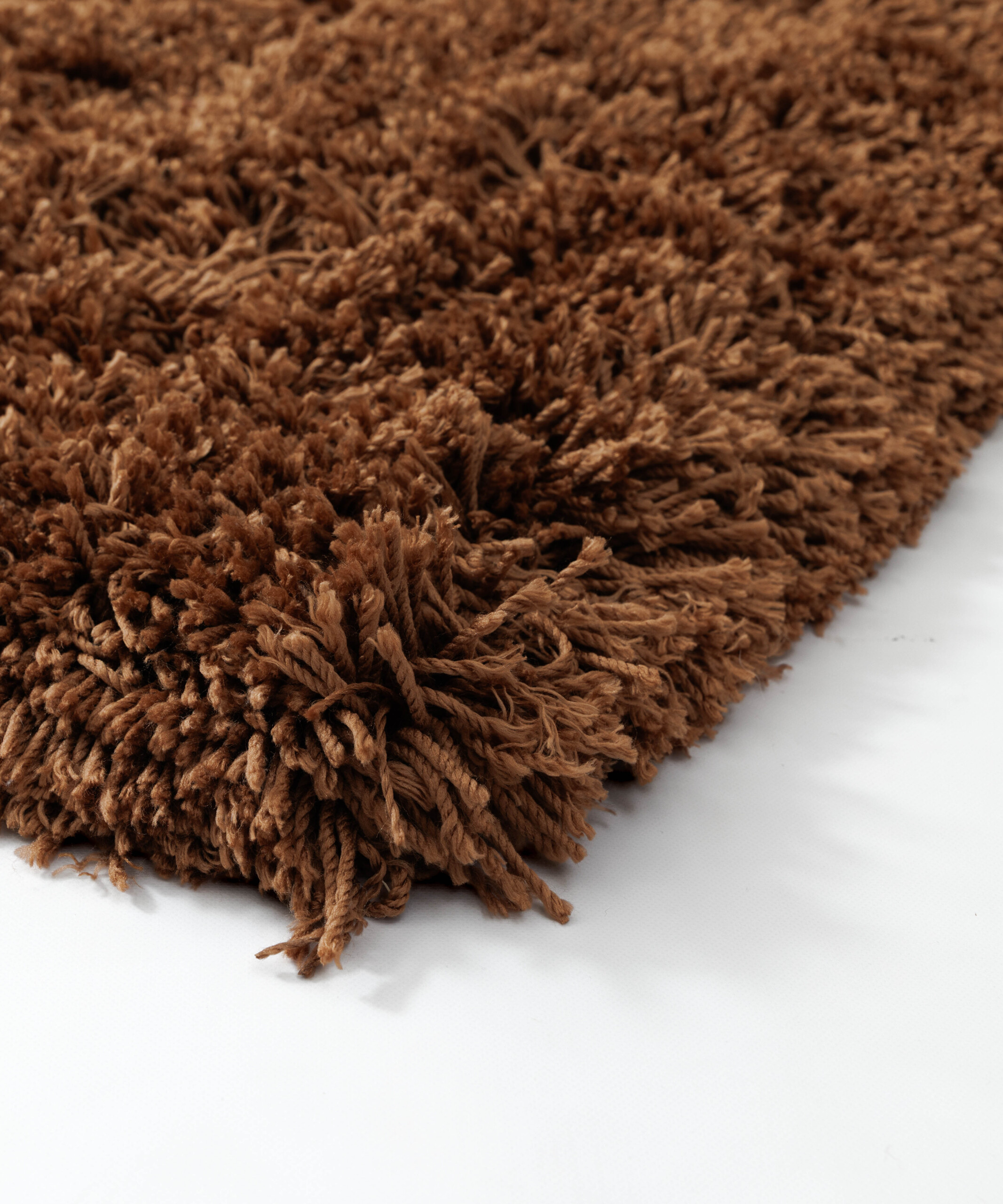 Shaggy vloerkleed - Sveve cognac - close up Shaggy vloerkleed - Sveve cognac - close up