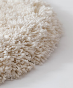 Organisch vloerkleed Shaggy - Sveve ivoor - close up, thumbnail