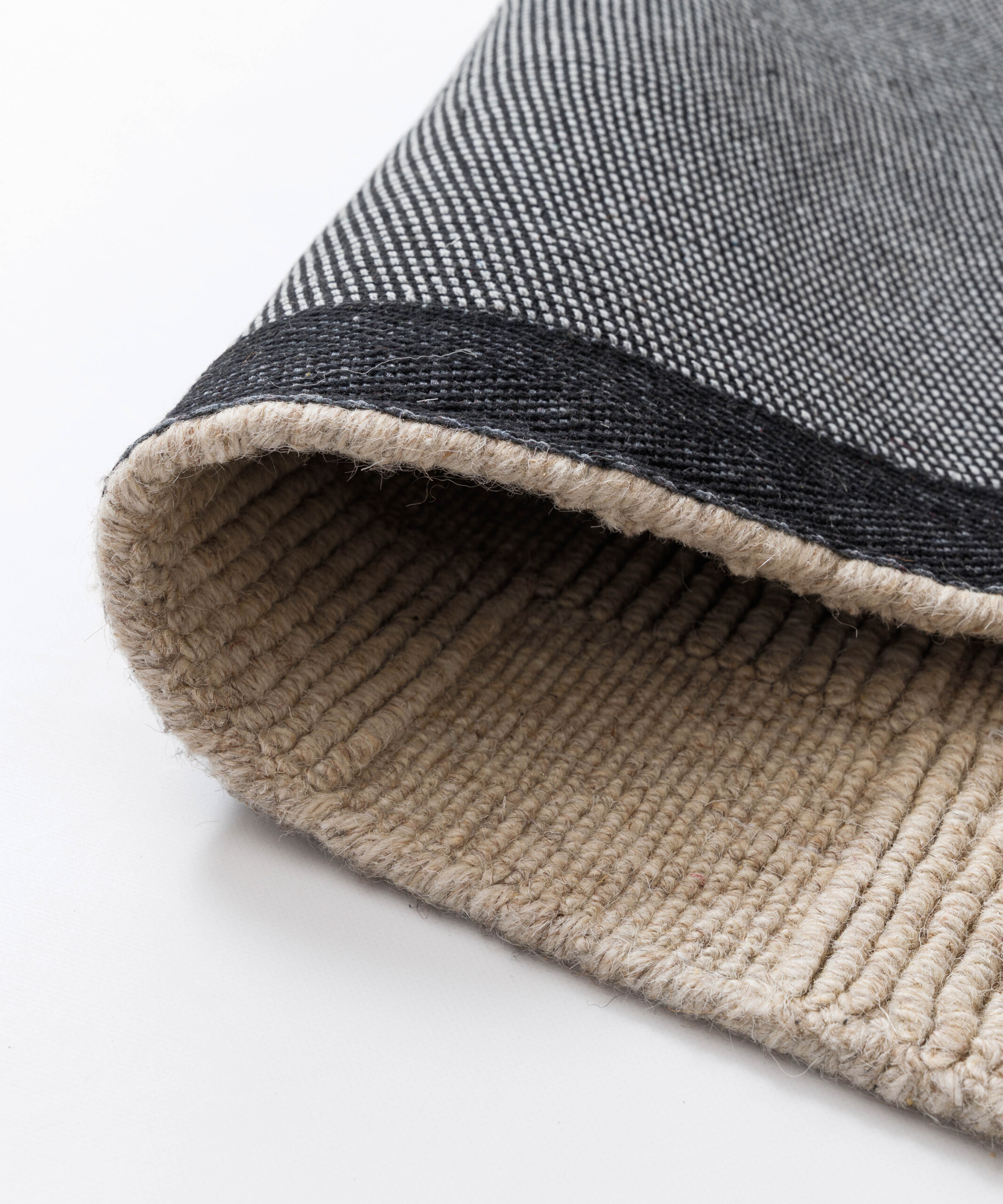 Wollen vloerkleed - Tavle beige - close up Wollen vloerkleed - Tavle beige - close up