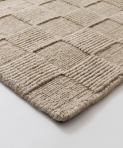 Wollen vloerkleed - Tavle beige - close up, thumbnail Wollen vloerkleed - Tavle beige - close up, thumbnail
