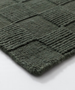 Wollen vloerkleed - Tavle groen - close up, thumbnail Wollen vloerkleed - Tavle groen - close up, thumbnail