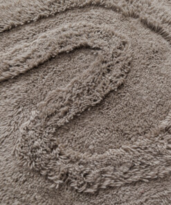 Design vloerkleed - Tjørne Bris taupe - close up, thumbnail Design vloerkleed - Tjørne Bris taupe - close up, thumbnail