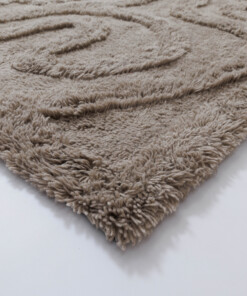 Design vloerkleed - Tjørne Bris taupe - close up, thumbnail Design vloerkleed - Tjørne Bris taupe - close up, thumbnail
