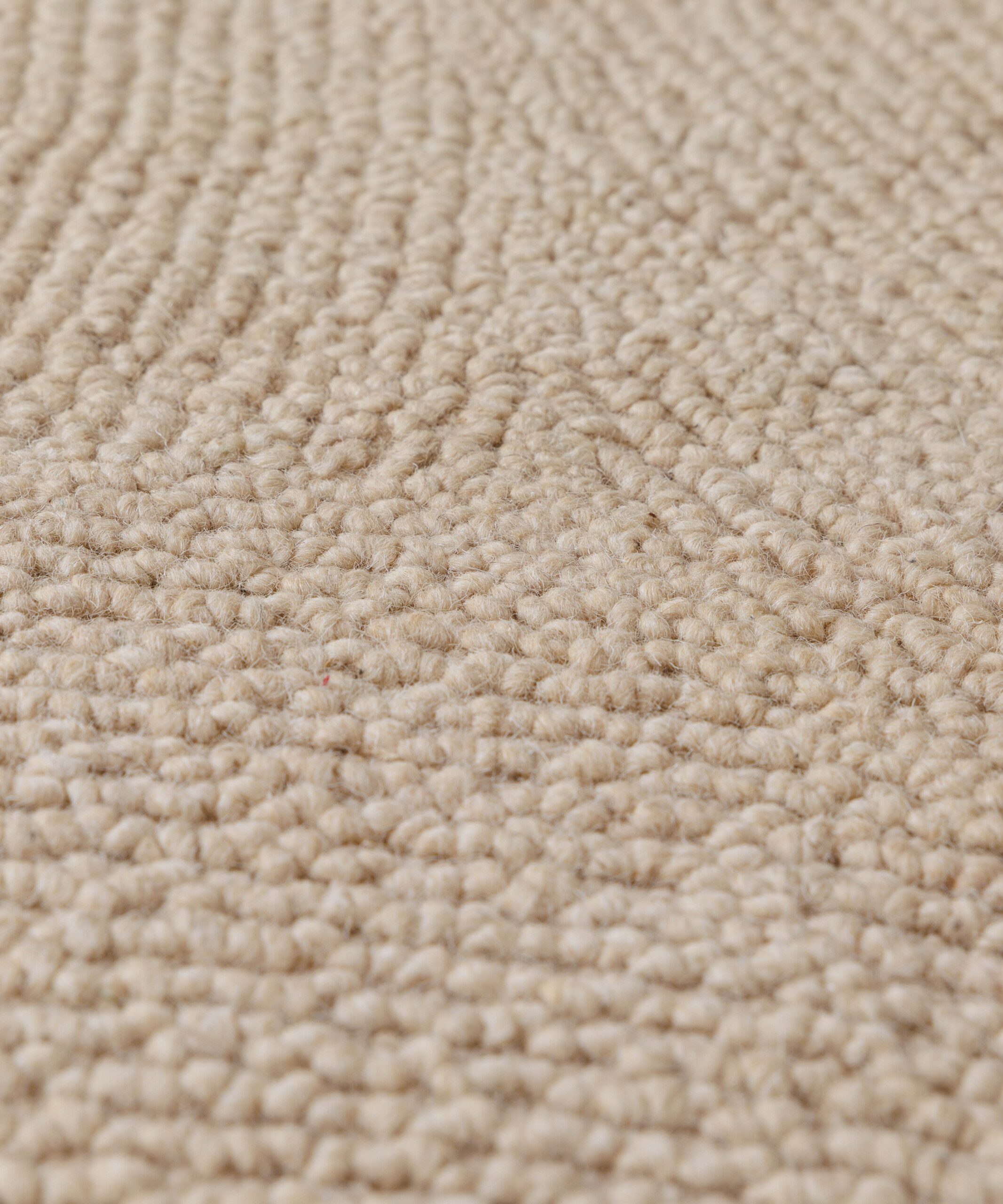 Wollen vloerkleed - Tvist licht beige - close up Wollen vloerkleed - Tvist licht beige - close up